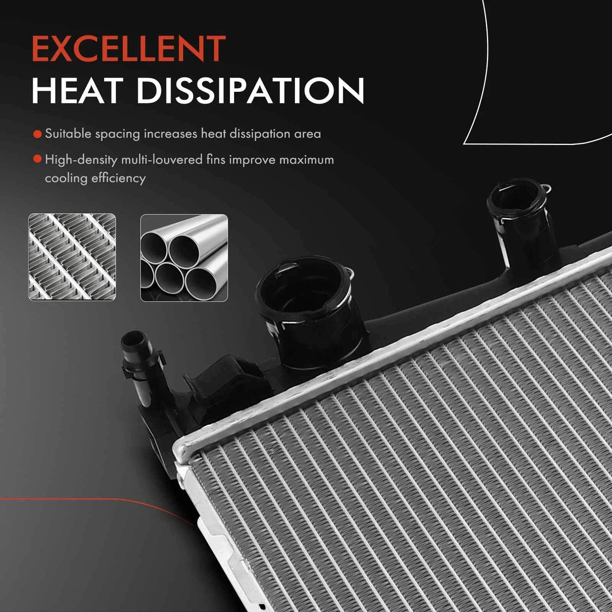 Radiator for Mercedes-Benz C250 SLK250 SLK350 E250 (2012–2016)