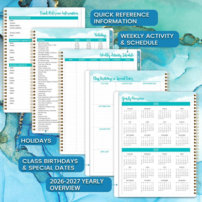 Teacher Planner for 2026-2027 (July 2026–June 2027)