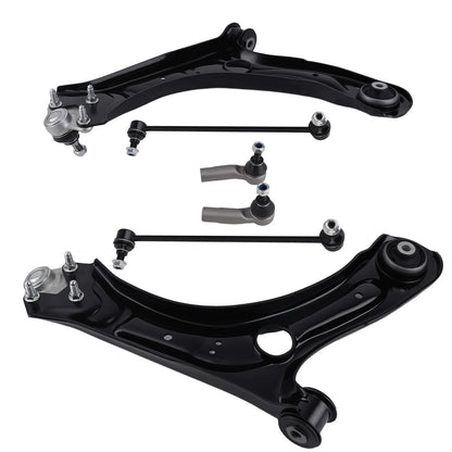 Set of 6 Front Lower Control Arm Ball Joints for Volkswagen Passat Beetle (2012–2016)