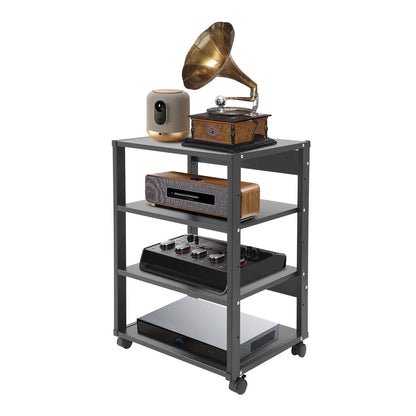 Set of 4 Audio Video TV Media Component Stands for AV Equipment