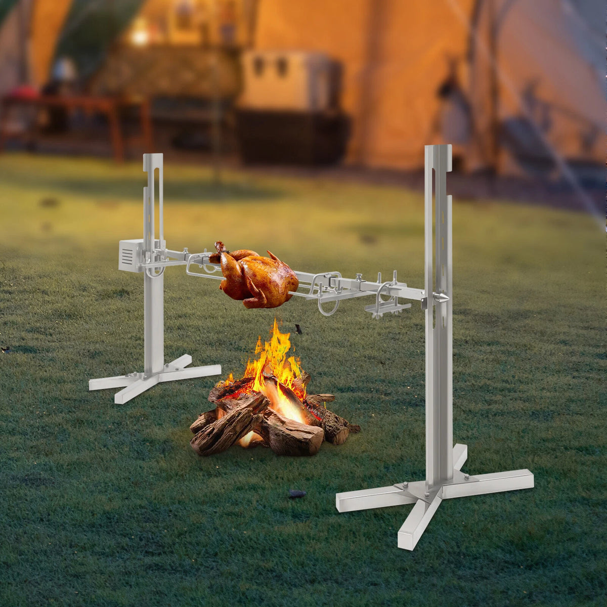 15W Electric Rotisserie Roaster Motor for BBQ Grill (53'' Outdoor)