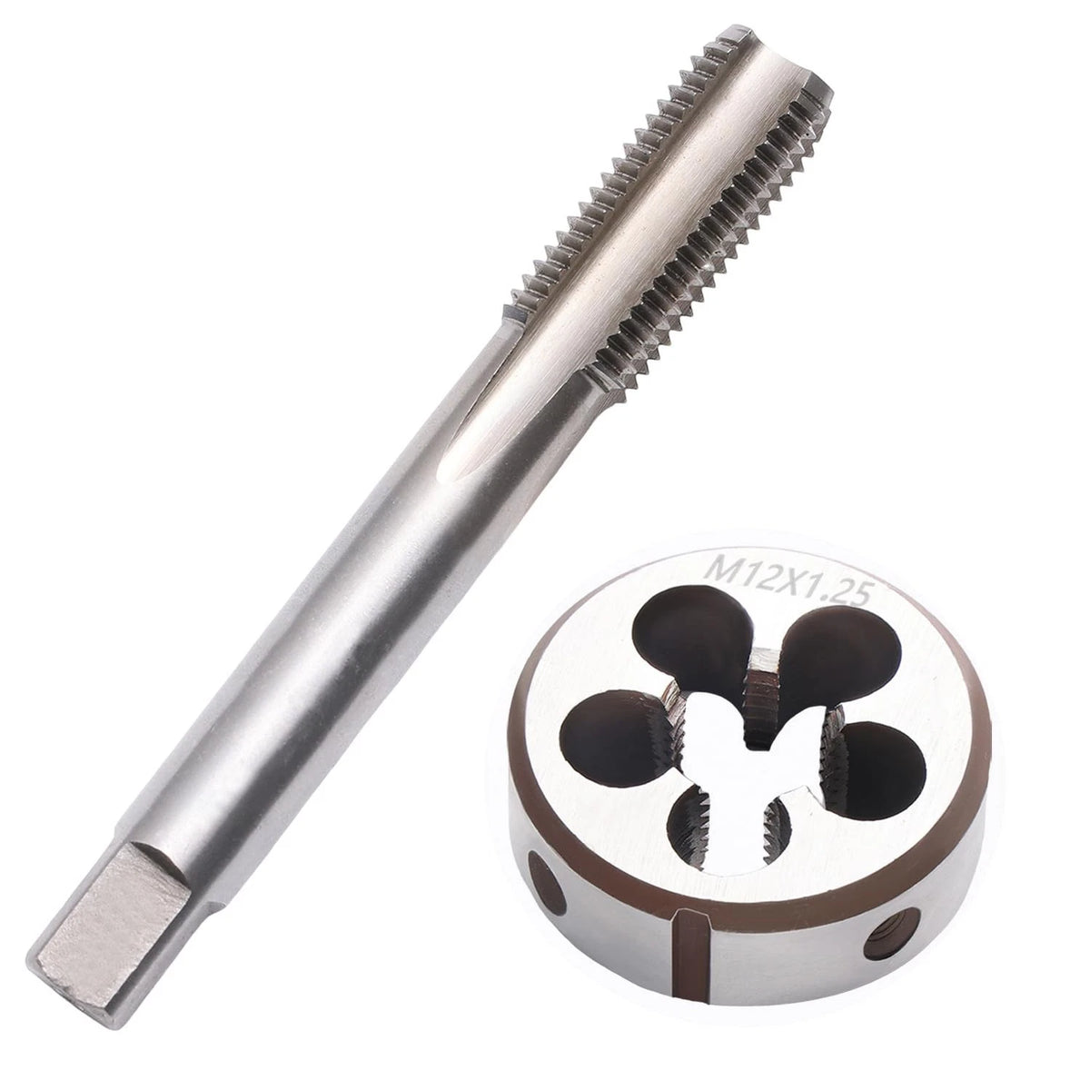 M12 x 1.25 Metric Thread Tap and Die Set (High-speed Steel)