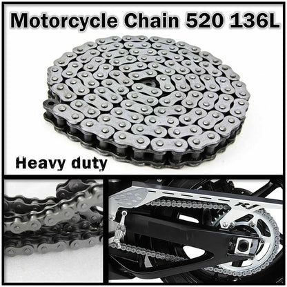 KMC 520 136L Motorcycle Drive Chain for Suzuki GT250, GZ250 (X7)