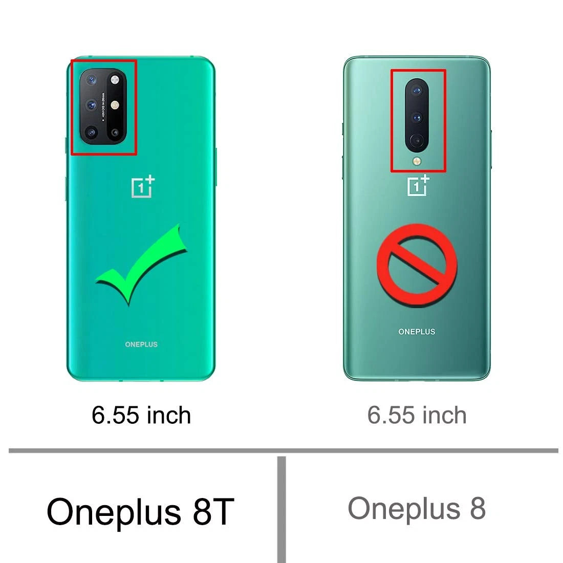 Cellular Phone Case for OnePlus 8T 5G (2020) - Black