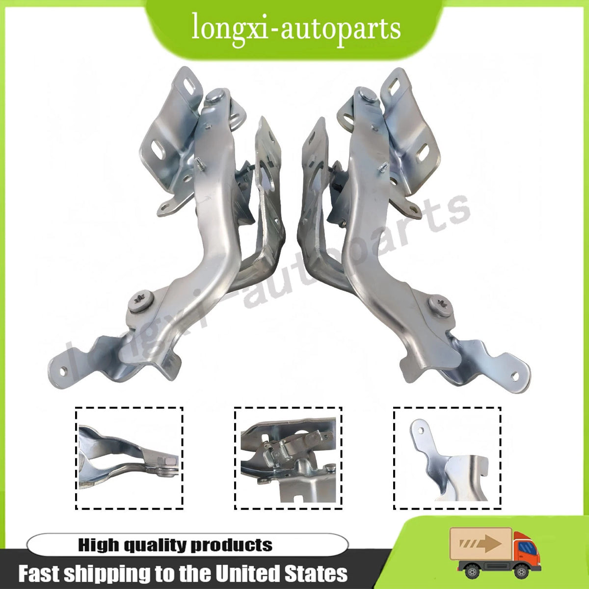 Hood Hinge Set for Mercedes-Benz CLA250 (2014–2019) 117 880 01 28, 117 880 02 28