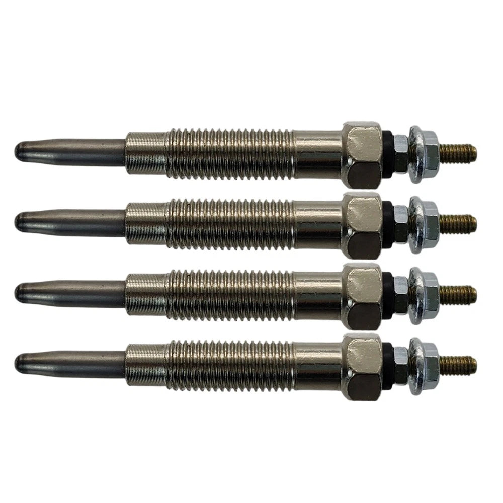 Set of 4 Glow Plugs for Mitsubishi L200 2.5TD (K34T)/L300 2.5D (P05V) MD301950, MD344460