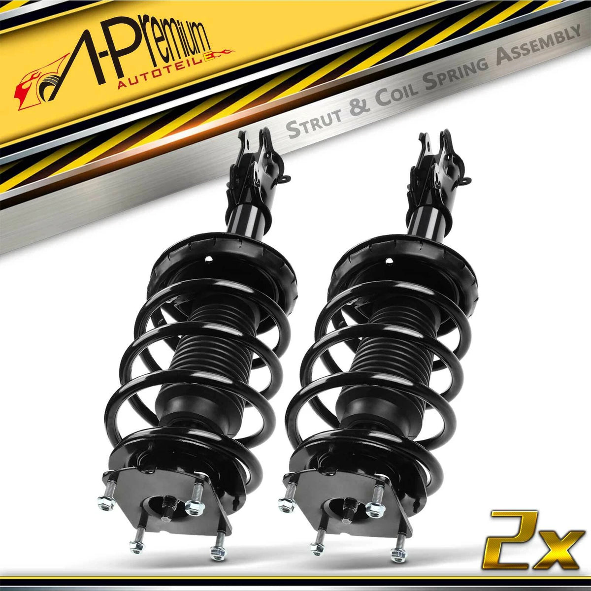 Set of 2 Front Struts w/ Coil Springs for Ford Mustang (2011–2014) 1333488, 172540