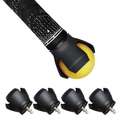 4X Golf Ball Retriever for Universal Use (2.1" x 1.9") - Black Grabber