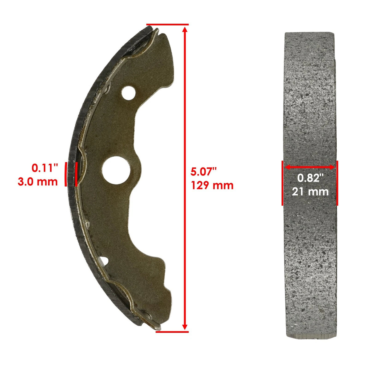 Front Rear Brake Shoes for Honda TRX300FW Fourtrax 300 4X4 (1988–2000) FL3849BS103HY