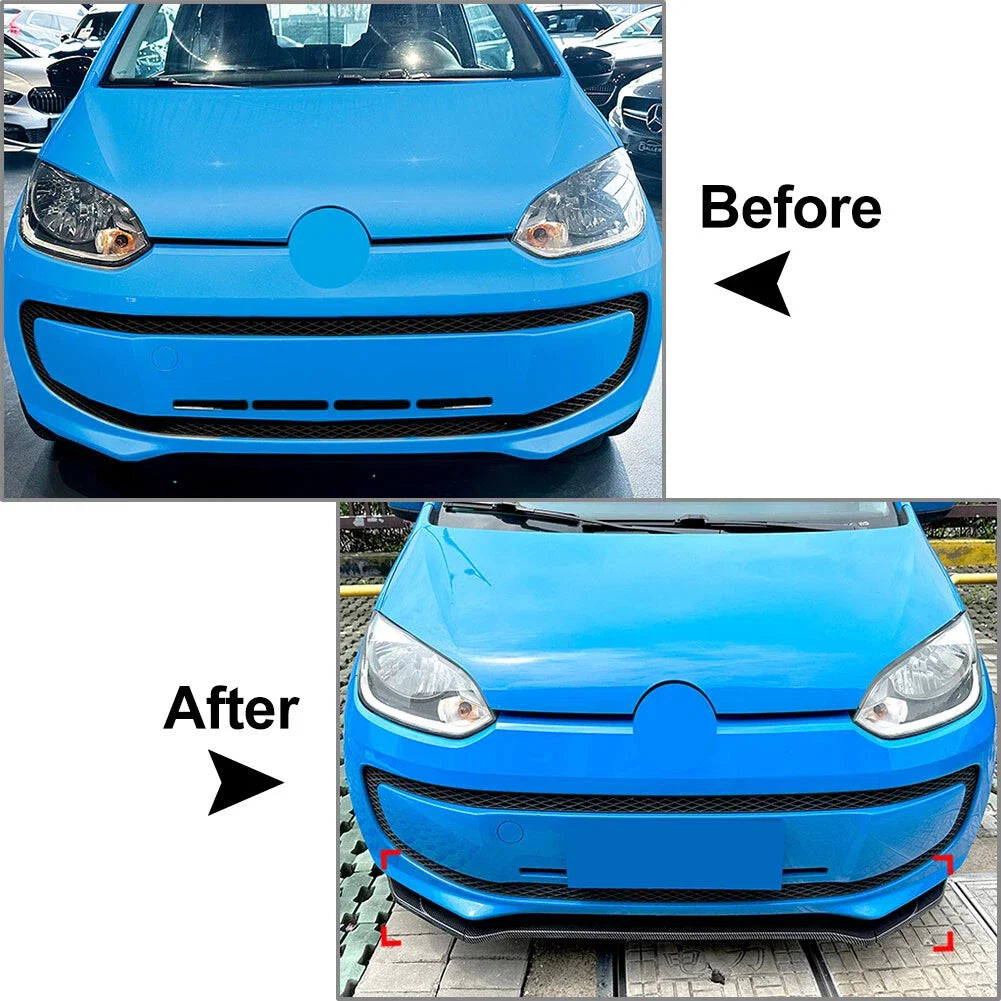 Front Bumper Splitter Spoiler Lip for Volkswagen Up (2011–2015)