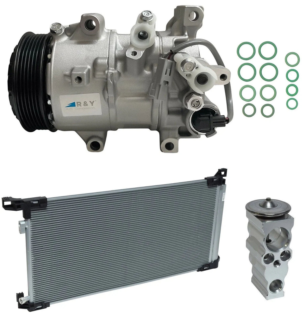 AC Compressor Kit with Condenser for Toyota Corolla 2.0L (2020–2020)