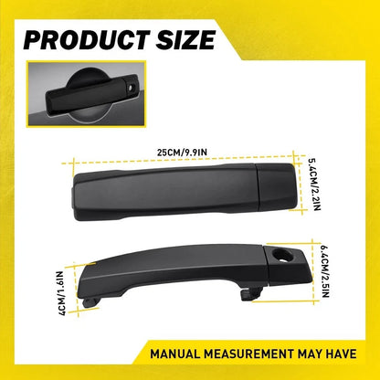 Set of 2 Outer Door Handles for Nissan Titan/Armada (2004–2015) Black