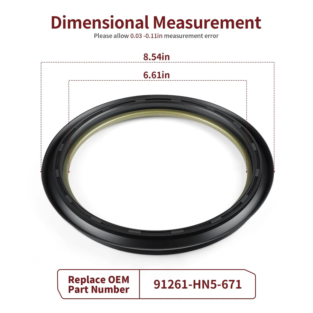 2X Front Brake Drum Seal for Honda Rincon 650 TRX650FA FGA (2003–2005) 91261-HN5-671
