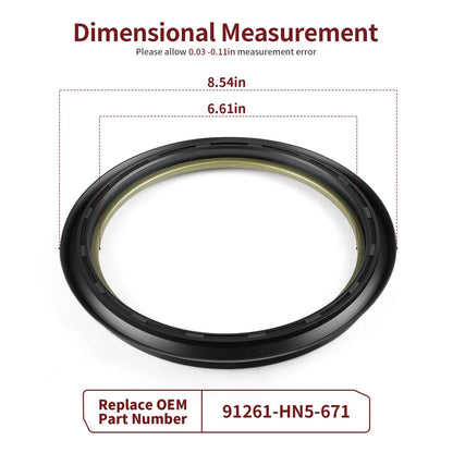 2X Front Brake Drum Seal for Honda Rincon 650 TRX650FA FGA (2003–2005) 91261-HN5-671