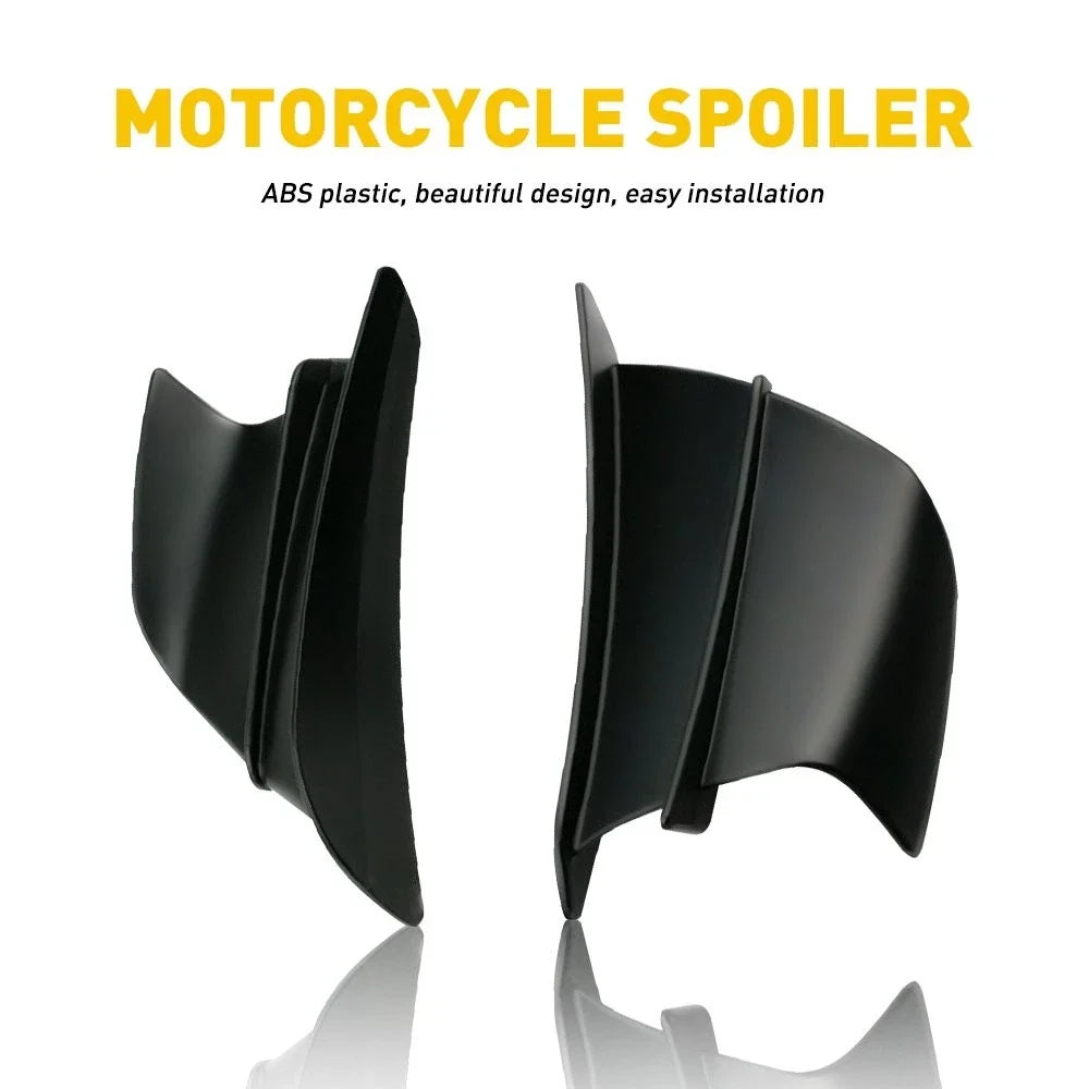 Winglet Air Deflector Kit for Universal Motorcycle (LH & RH) - Black Gloss