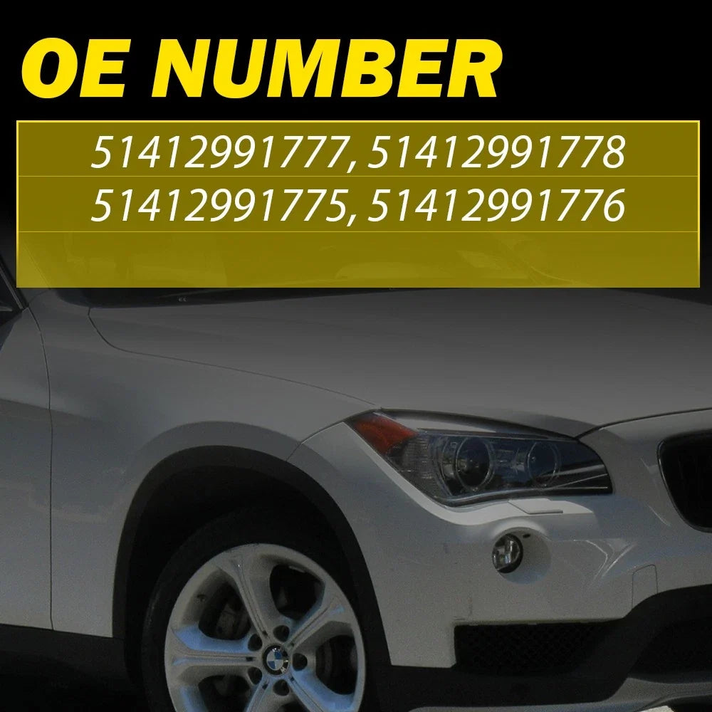 Black Interior Door Panel Grab Handle Covers for BMW X1 E84 (2010–2016)