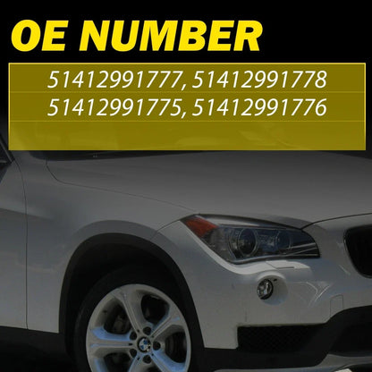 Black Interior Door Panel Grab Handle Covers for BMW X1 E84 (2010–2016)