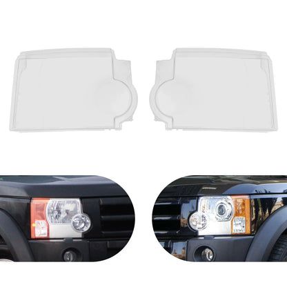 Set of 2 Headlamp Lens Covers for Land Rover LR3 (2005–2009) Clear