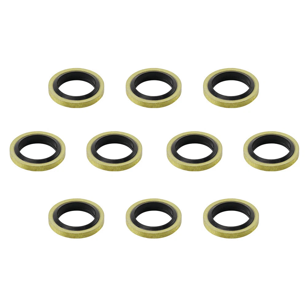 10pcs Banjo Bolt Sealed Crush Washers 10mm for Motorcycle Brake Master Cylinder