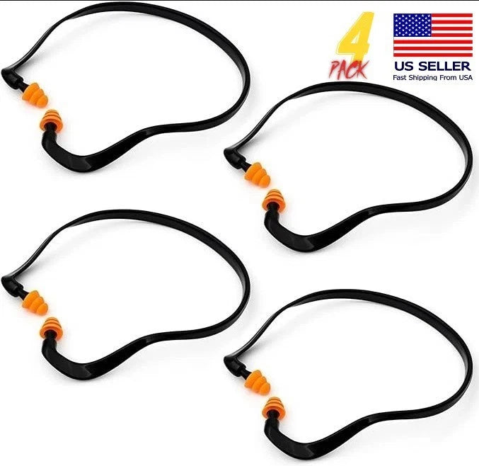 Set of 4 Noise Cancelling Ear Plugs for Shooting Hearing Protection
