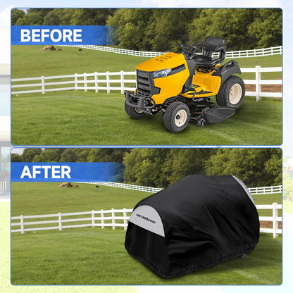 Lawn Mower Tractor Cover Waterproof for Riding Mower (72"L x 54"W x 46"H)
