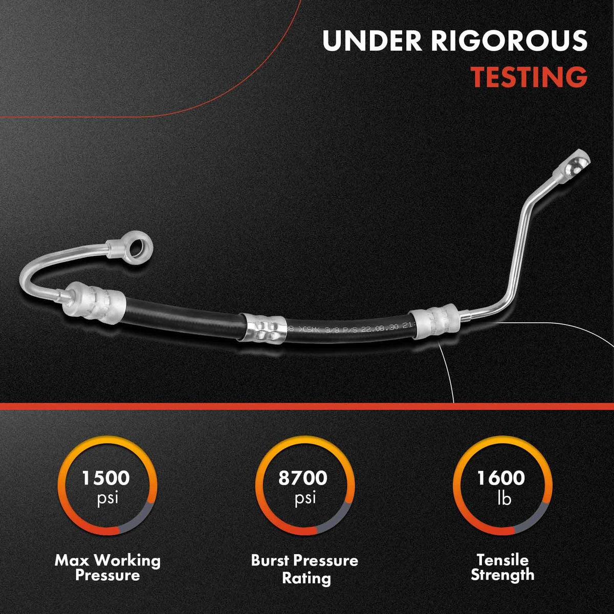 Power Steering Pressure Line Hose Assembly for BMW E36 318i (1994–1995) 59074, 3402664, 32411141729, 32411141918