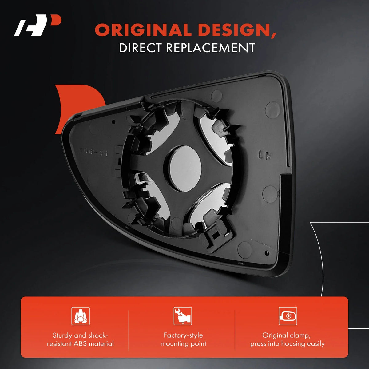 Driver Manual Mirror Glass for Chevy Cobalt, Pontiac G5 (2005–2010)