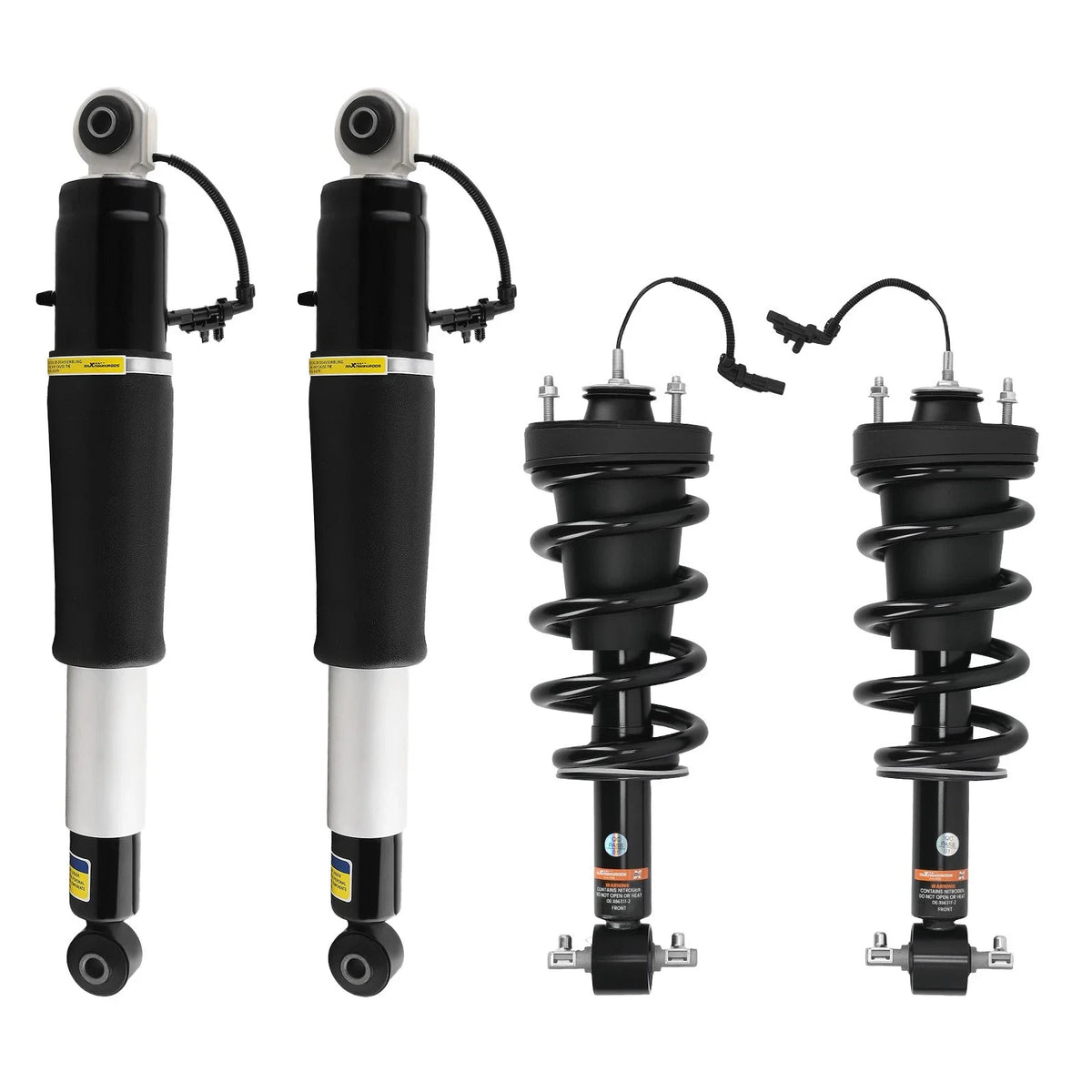 Front Strut Assembly + Rear Shock Absorber for Escalade Suburban Tahoe Yukon (2015–2020)