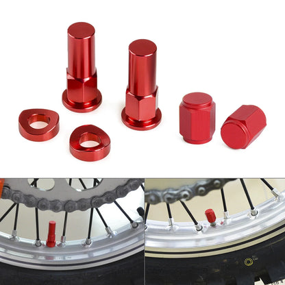 CNC Rim Lock Nuts and Washer Kit for Honda CR125 CR250 CRF250 CRF450