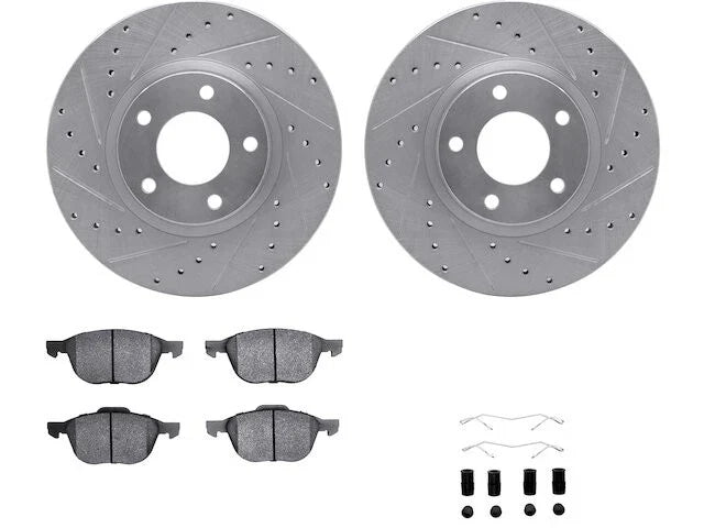 Front Brake Pad and Rotor Kit for Mazda 3 2004-2005 (YJ366FK)