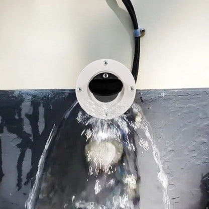Marine ABS Drain Outlet with One Way Valve for Yacht and Speedboat (N/A)