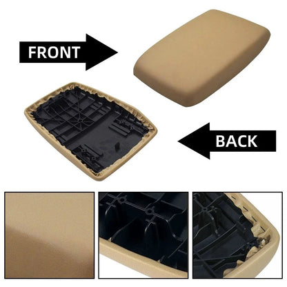Center Console Armrest Lid Cover with Base for Toyota Highlander (2008–2013) Beige
