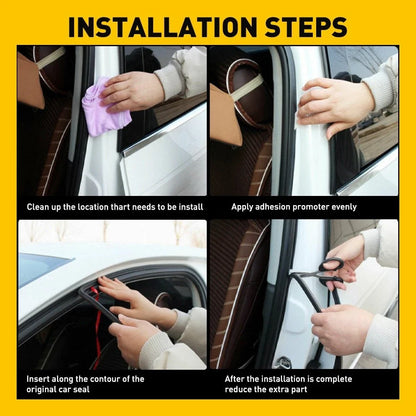 L-Shape Rubber Door Strip Seal Trim for Car (16FT/5M)