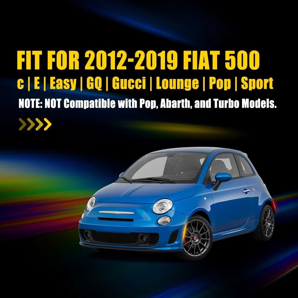 Smoked LED Bumper Side Marker Light for Fiat 500 (2012–2019)
