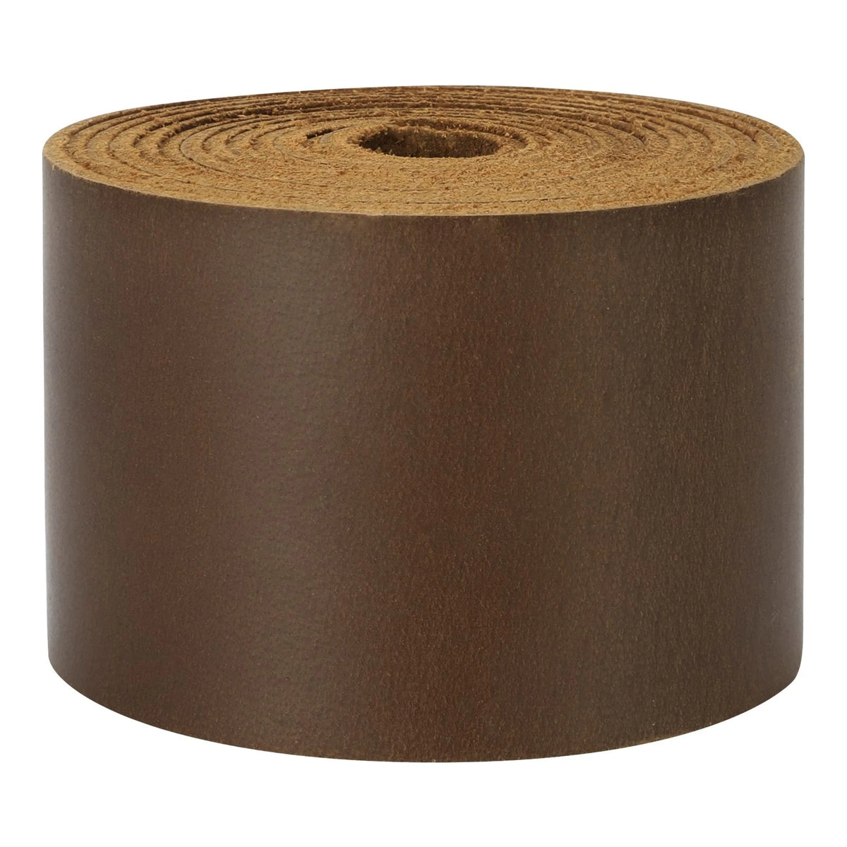 2X Full Grain Leather Straps 2 Inch Wide Dark Brown 72.5in Long
