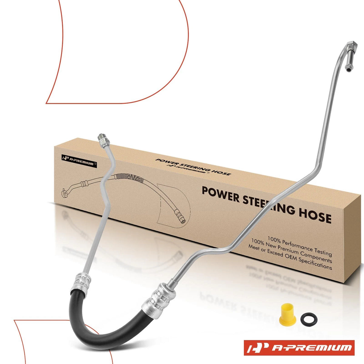 Power Steering Pressure Line Hose Assembly for Ford E-350 Super Duty (1992–2014) F7UZ3A719FC, F7UZ3A719FE, 3401603