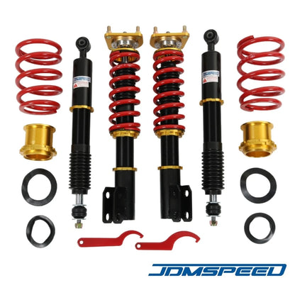 Set of 4 Adjustable Height Coilover Struts for Ford Mustang (1994–2004)