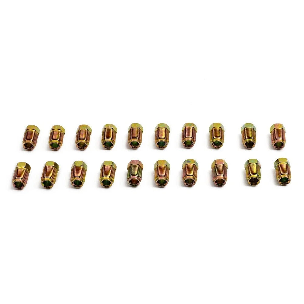 Fittings Set of 4 for Tube Inverted Flares Metric End Union Nuts