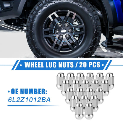 20 Pcs Wheel Lug Nuts for Ford Explorer, Lincoln MKS (1/2-20)