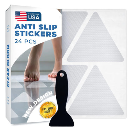 24 PCS Anti Slip Shower Stickers for Safety (No Specific Years)
