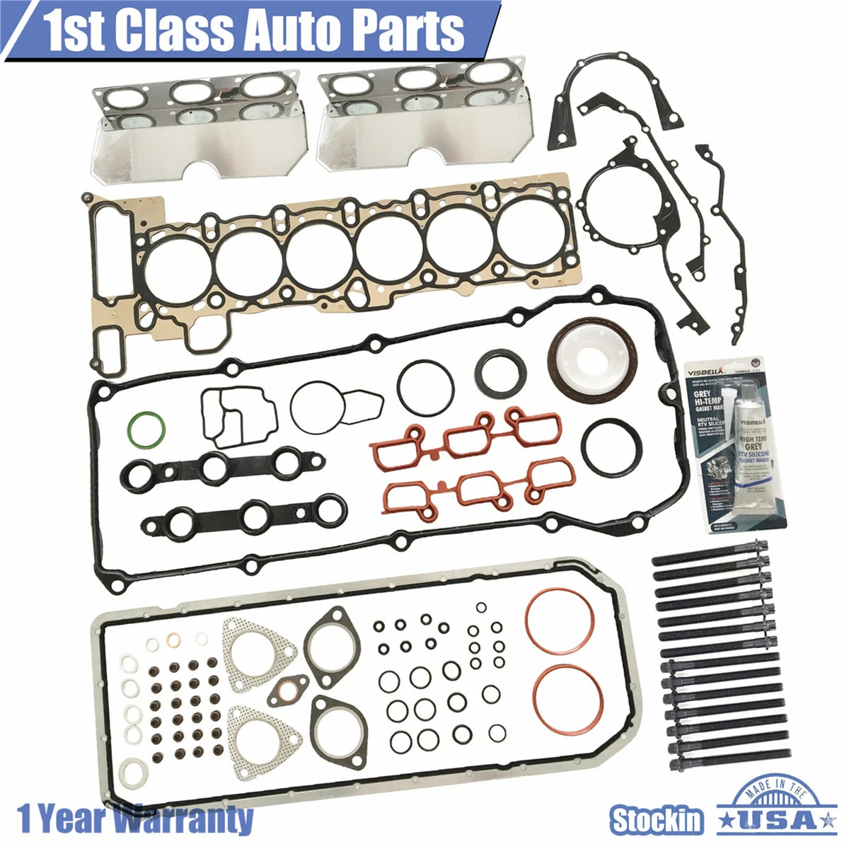 Full MSL Gasket Set & Head Bolts for BMW 330Ci 325Ci X3 Z4 (2000–2006)