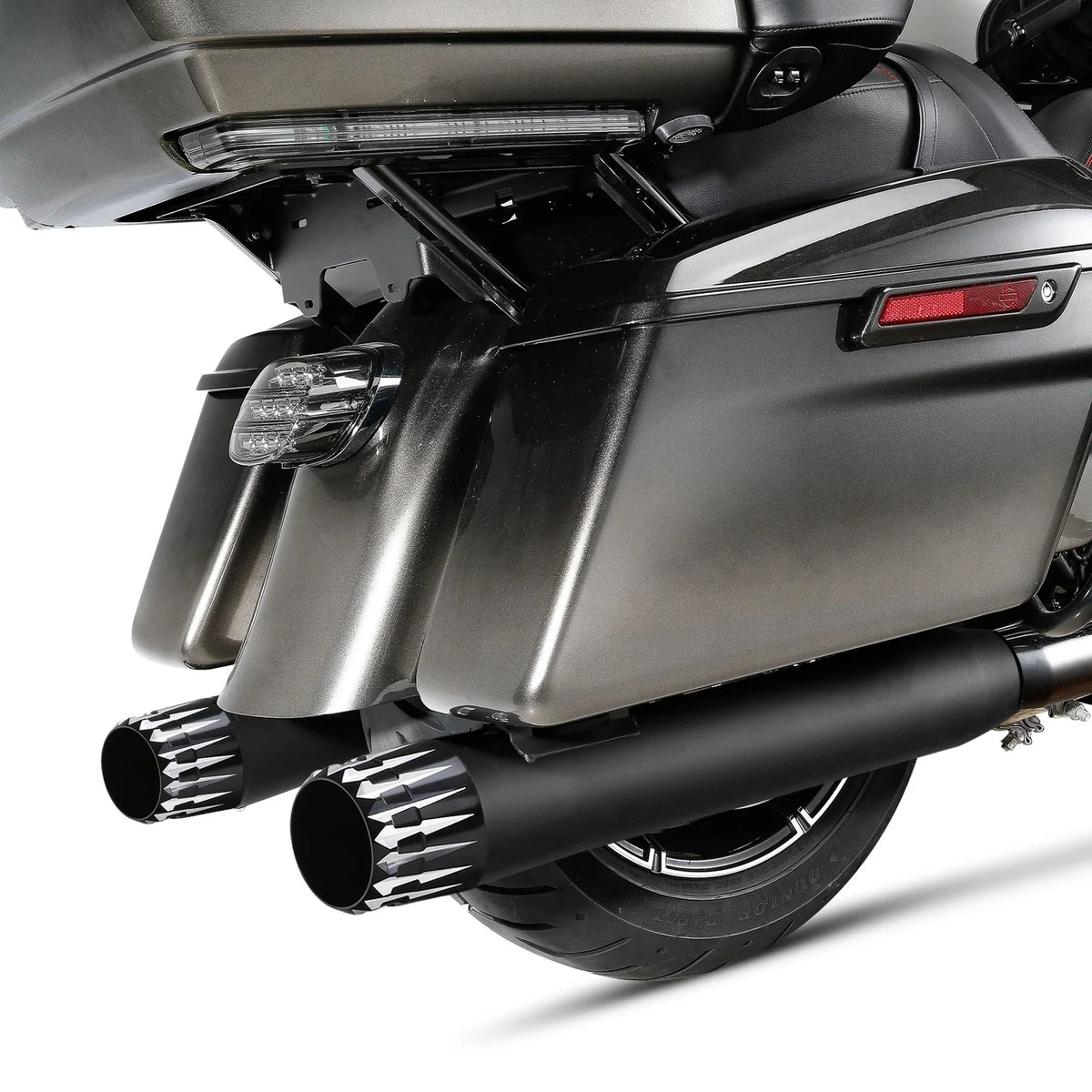4" Slip-On Mufflers Exhaust for Harley Electra Glide (2017–2025) Matte Black
