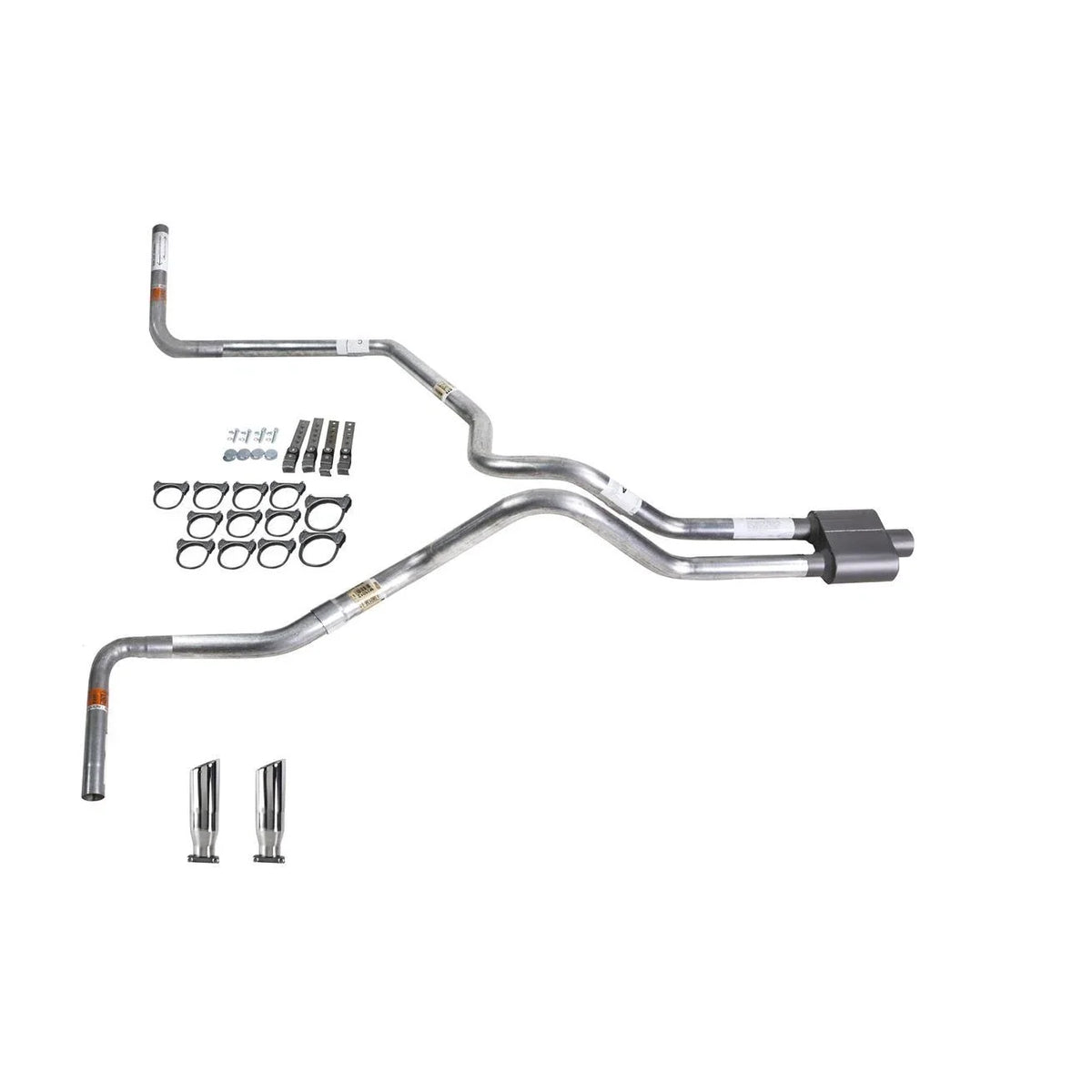 Dual Exhaust 2.5" MA Pipe & 1 Chamber Muffler for F150 (1987–1994)