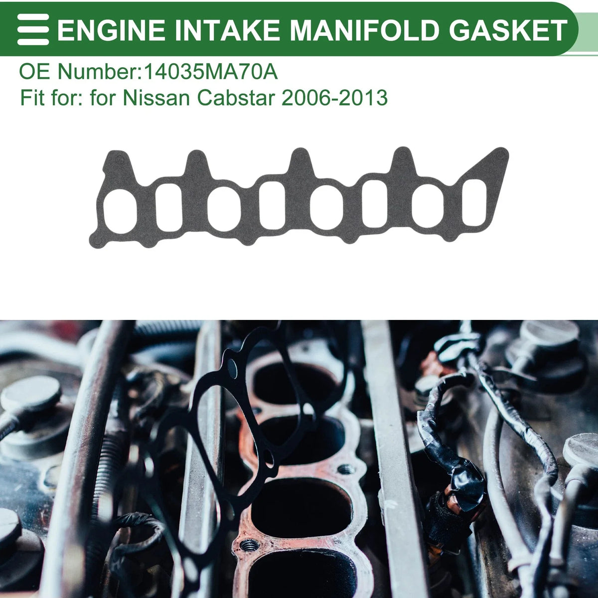 Engine Intake Manifold Gasket for Nissan Cabstar (2006–2013) No. 14035MA70A