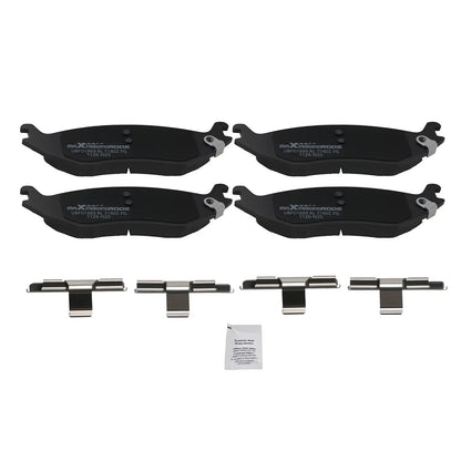Set of 4 Rear Ceramic Brake Pads for Dodge Ram 1500 (2002–2006) D898 P898