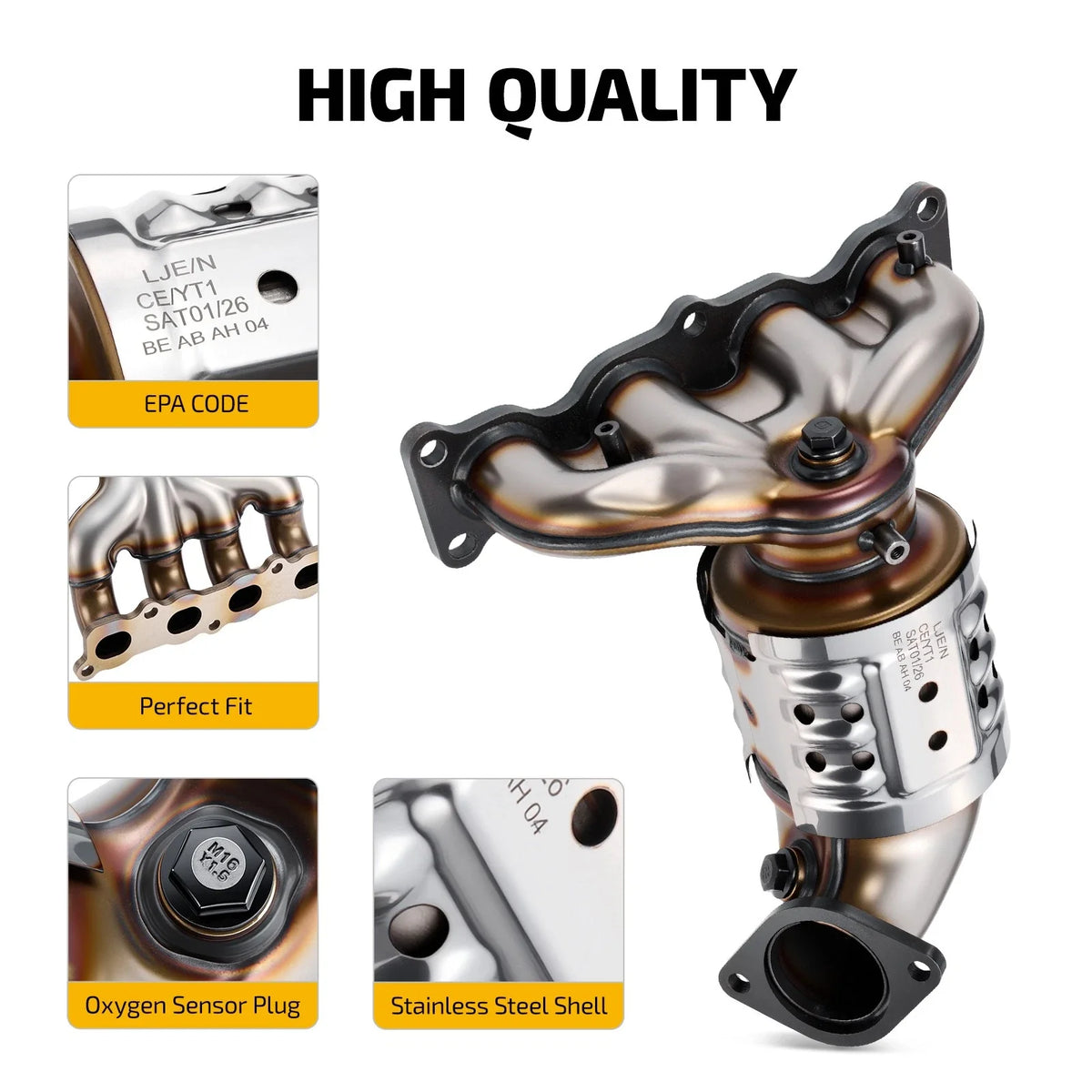 Catalytic Converter with Manifold for Hyundai Sonata (2015–2019) 10H41265