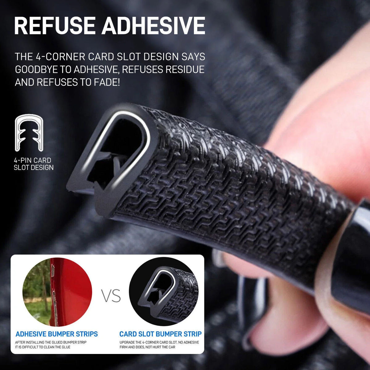 Car Door Trim Edge Strip Guard Moulding Rubber Seal for Universal Fit (16ft)