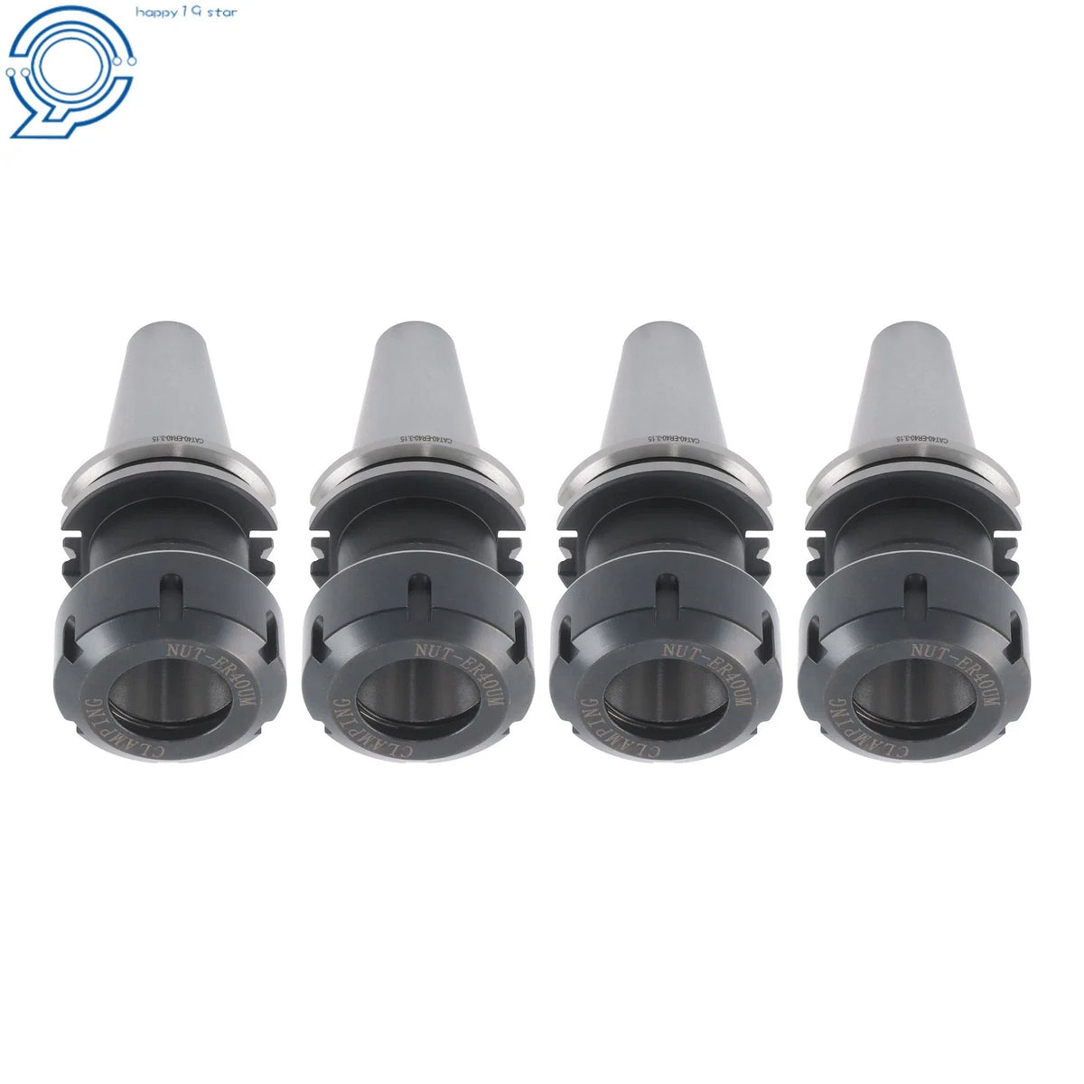 4 Piece Collet Chuck Set CAT40 ER40 for Precision Machining (20000 RPM)