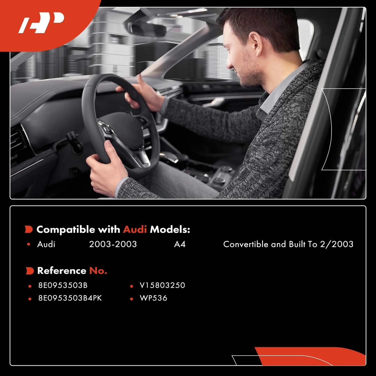 Windshield Wiper Switch for Audi A4 (2003) 8E0953503B, 8E0953503B4PK, WP536