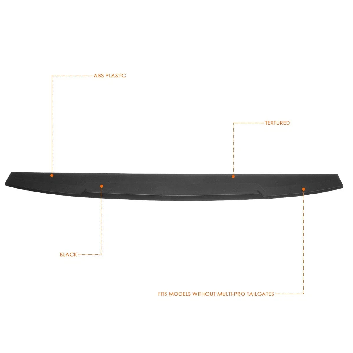 Textured Tailgate Cap Moulding Cover for GMC Sierra/Chevy Silverado 1500 (2019–2021)